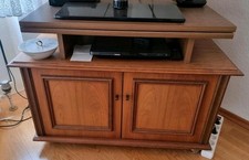 77) Fernsehschrank Echtholz - Vintage