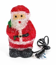 LKW 24V Weihnachtsfigur Deko 16 LEDs Acryl Weihnachtsmann Beleuchtung Höhe 20cm 