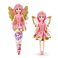 Zuru Sparkle Girlz Rosa Fairy Princess Puppe Fee Feenpuppe Spielpuppe Kegel