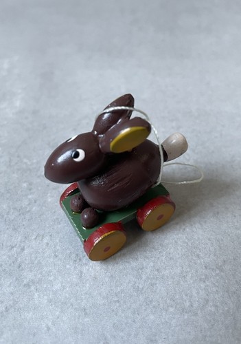 Vintage osterhase holzfigur - osterhase,