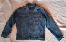 Herren Jeans Jacke, L, blau
