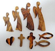 Holz Deko Figuren.Handschmeichler.Aprikosen,Oliven Holz.