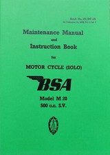 BSA M20 Wartungsanleitung WD