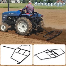 Schleppegge 172x90 cm, Wiesenegge für Rasentraktor, ATV und UTV, Wiesenschleppe