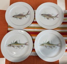 4 Winterling Teller Fischdesign (aus Lagerbeständen - Neu)