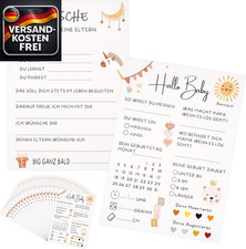 Babyparty Spiele Karten Set