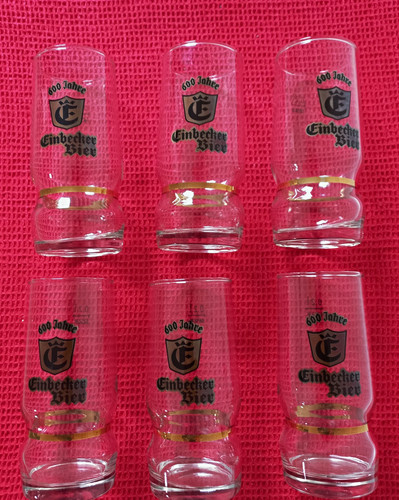 Einbecker biergläser - 6x,