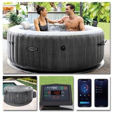 INTEX Whirlpool Greywood Deluxe Pure SPA 196x71 Massage 4 Personen + APP