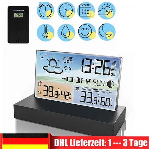 Lcd funk wetterstation mit - funk-wetterstation,