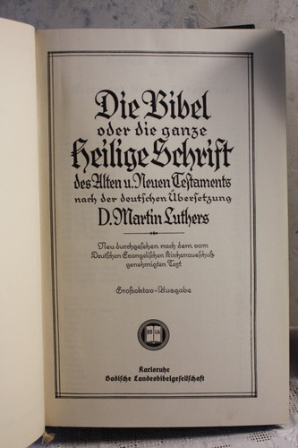 Die heilige schrift oder bibel - die,