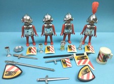 Playmobil® 4 schöne Ritter + Zubehör Castle 
