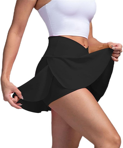 Damentennisrock mit hose - damentennisrock,