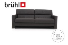 Brühl & Sippold Francis Dreisitzer  Sofa Couch Leder braun Multifunktional