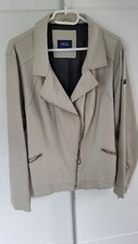CECIL Lederjacke Kunstlederjacke Bikerjacke   beige creme, Gr. XXL