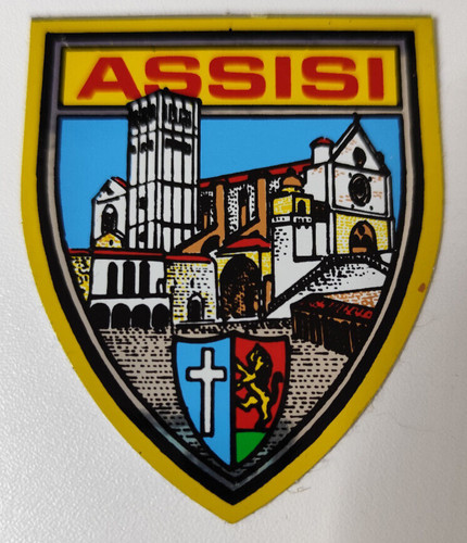 Souvenir aufkleber assisi - aufkleber,