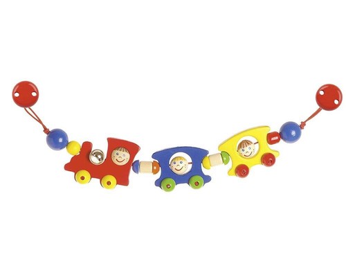 Kinderwagenkette holz baby - kinderwagenkette,