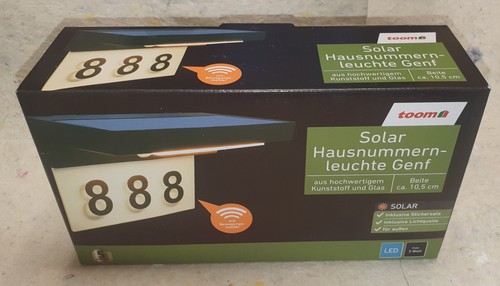 Solar hausnummernleuchte genf - solar,