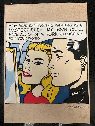 Roy lichtenstein - lichtenstein, (handarbeit)