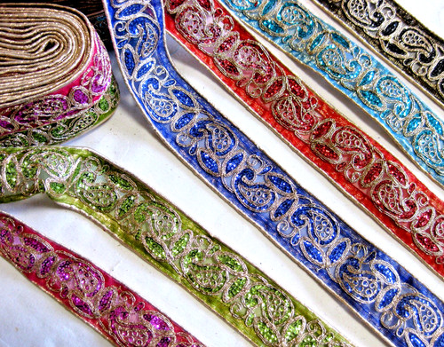 Orientalische organza borte - orientalische, organza-borte