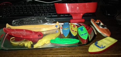 Vintage spielzeugpaket boote - vintage,