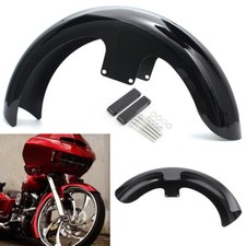 21 "Wickel-Front fender Lebendes Schwarz Für Harley Baggers Touring Road Glide
