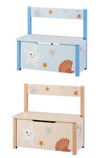 Livarno Home Truhenbank Spielzeugtruhe mit Stauraum 60 kg belastbar