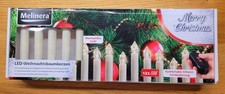 12 MELINERA Weihnachtsbaum Kerzen Klemmbefestigung LED kabellos Fernbedienung 