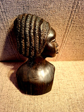 KLEINE AFRIKANISCHE HOLZFIGUR / BÜSTE,  16 cm