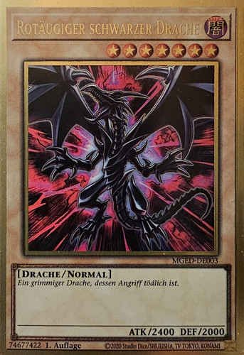 Rotäugiger schwarzer - yu-gi-oh,