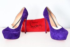 High Heel Plateau Pumps Christian Louboutin Gr 39 lila NEU nur anprobiert
