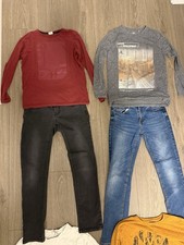 Kleidungspaket 17 Teile  Jungen 146/152 Jeans Sweatshirts Hoodie Pullover