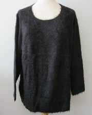 KUSCHEL DAMEN PULLOVER  SCHWARZ   Gr. 48/50, 52/54  NEU
