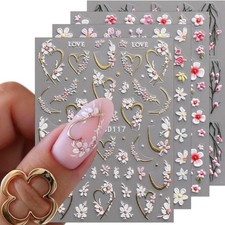 Nagelsticker Blumen Sommer