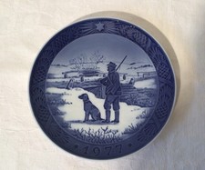 Vintage Royal Copenhagen Christmas Plate 1977 "Immervad Bridge"