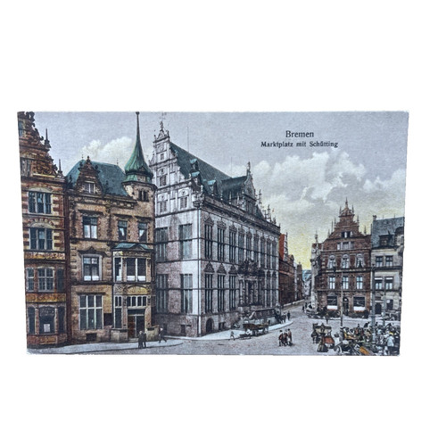 Postkarte bremen marktplatz - postkarte,