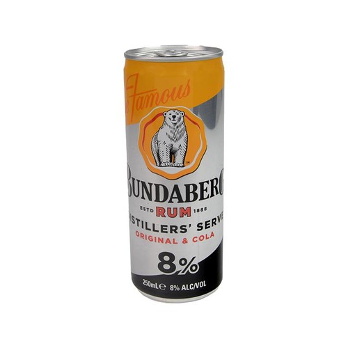 Bundaberg original rum cola - rum, &