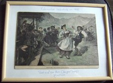 Kolorierter Holzstich um 1895