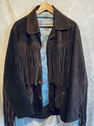 Lederjacke fransenjacke braun - lederjacke,