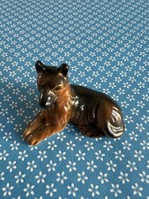 Goebel Schäferhund Miniatur Porzellan Figur Sammler Glasiert glänzend Mischling