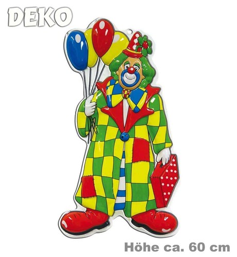 Wanddeko clown mit - wanddeko,