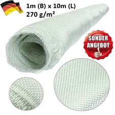 10 m² Glasfasermatte 270 g/m² Glasfaser matte Glasmatte Glasgewebe Glasvlies GFK