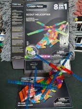 LASER PEGS 8-in-1 Scout Helicopter mit Beleuchtung 