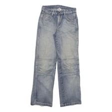 DOGNOSE Herren Relaxed Blue Denim Jeans W28 L31 Straight Baumwollmischung Reißverschluss Freizeit