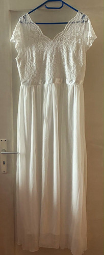 Brautkleid weiß linie - brautkleid,