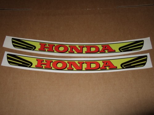 Honda schwarz gelb - schwarz, vinyl
