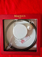 Majorica Halskette aus Leder