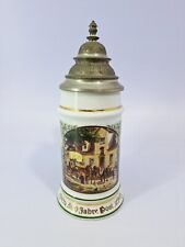 Bierkrug Bierseidel 500 Jahre Post Zinndeckel 0,5L