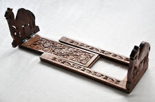 Holz Bücherkrippe Bücherregal book shelf im Kolonialstil mit Kamelen, ausziehbar