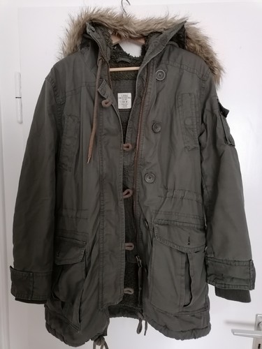 Parka wintermantel khaki - wintermantel,