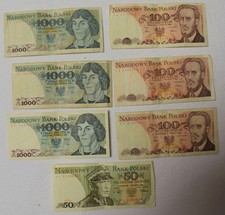 Konvolut 7 alte Banknoten